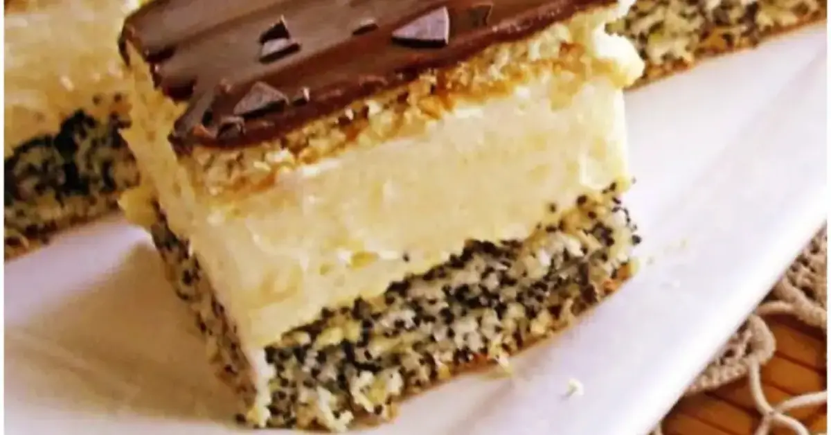 Prăjitura Tosca cu Blat de Mac și Cocos – Desertul Ideal pentru Ocazii Speciale