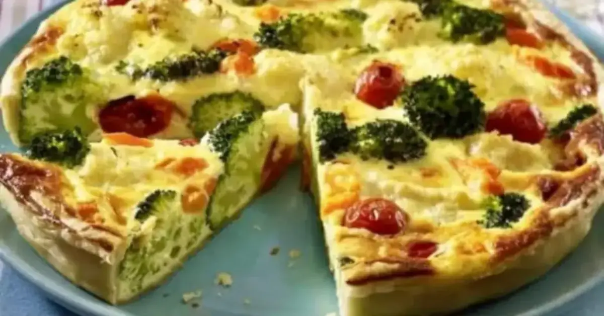 Tartă sățioasă cu legume, fără făină – Ideală pentru o dietă sănătoasă