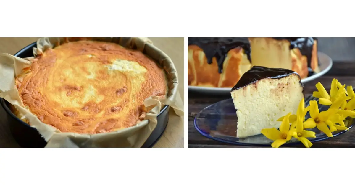 Rețetă pască cu brânză dulce și glazură de ciocolată – simplă, fără aluat